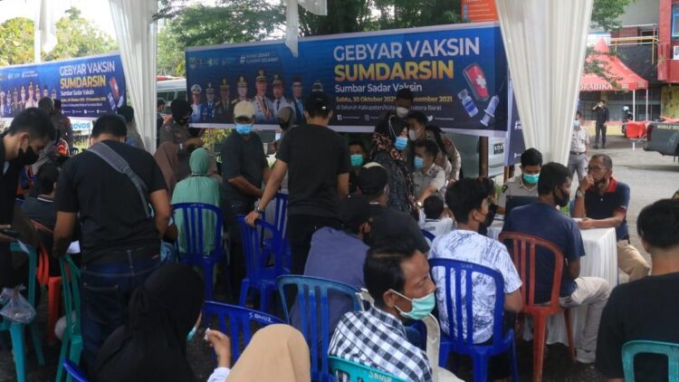 Sumdarsin Beri Semangat Masyarakat Melawan Pandemi 1 Gebyar Sumdarsin yang digelar Polda Sumbar.