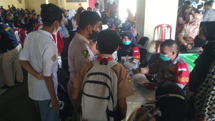 Sumdarsin Operasi Zebra Singgalang 2021 di Mapolda Sumbar dipadati peserta hingga ribuan orang.