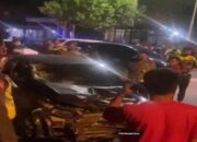 Brio Vs Supra Fit Bertabrakan di Simpang Ulak Karang, Pengemudi Motor Patah Tulang