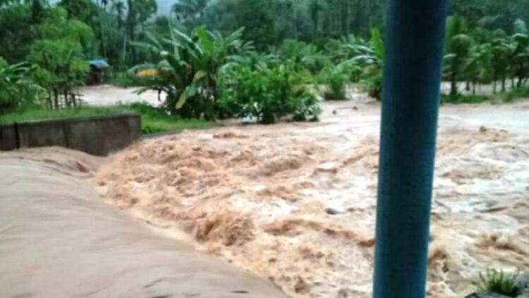 Antisipasi Dampak La Nina, Pemkab Pessel Siapkan Mitigasi Bencana 1 Banjir menerjang Daerah Irigasi (DI) Timbulun Kecamatan Sutera Kabupaten Pesisir Selatan awal November 2021. (ANTARA/Teddy Setiawan)