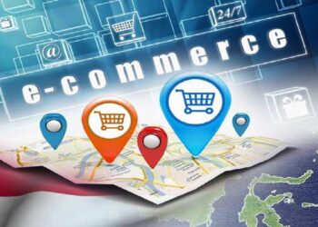 Ilustrasi e-commerce. (net)