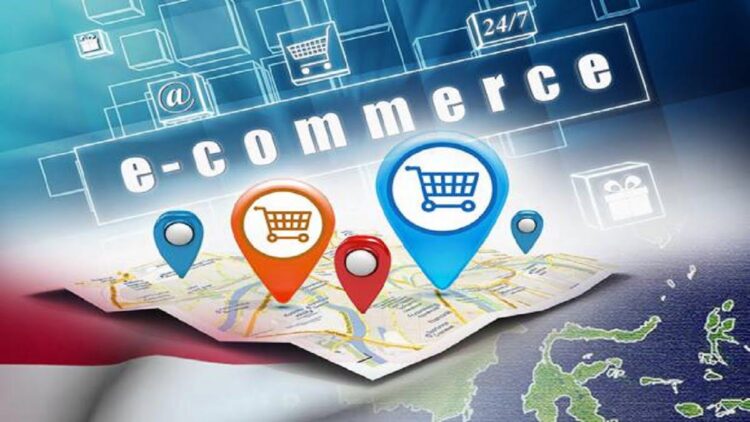 Ilustrasi e-commerce. (net)