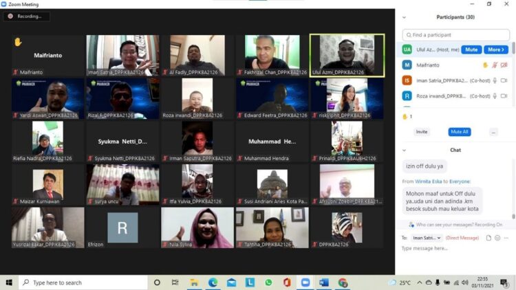 Jelang Rakernas I, DPP IKBA Bung Hatta Ini Persiapannya 1 Webinar Pra-Raker DPP IKA Bung Hatta.