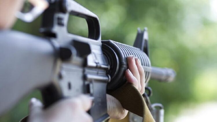 Ilustrasi baku tembak. (net)