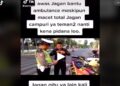 Bantu Buka Jalan Ambulans, Pemotor Ini malah Ditilang Polantas, Begini Reaksi Warganet