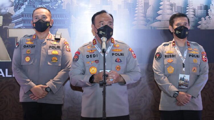 Apel Kasatwil, Polri Mantapkan Pengendalian Covid-19 hingga Persiapan Agenda Kenegaraan 1 Kadiv Humas Mabes Polri Irjen Dedy Prasetyo.