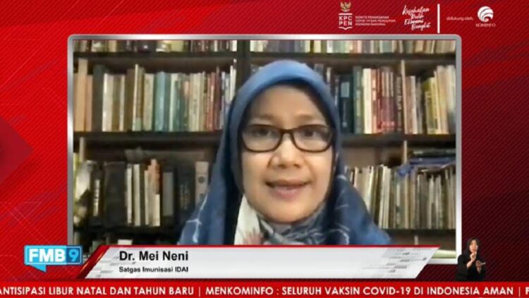 Tahapan Vaksinasi Anak 6-11 Tahun Dimulai, IDAI Minta Perhatikan Hal Ini 1 Satgas Imunisasi IDAI, Dr. Mei Nani.