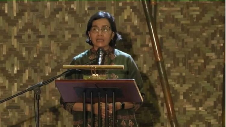 Menteri Keuangan Sri Mulyani. (ANTARA/Agatha Olivia)