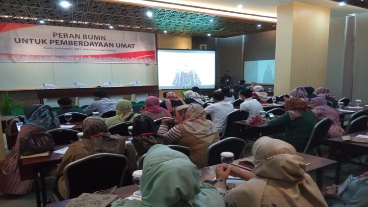 Kegiatan diskusi terkait dengan "Peran BUMN untuk Pemberdayaan Umat" di Hotel Whiz Prime, Padang, Kamis (16/12). (IST)