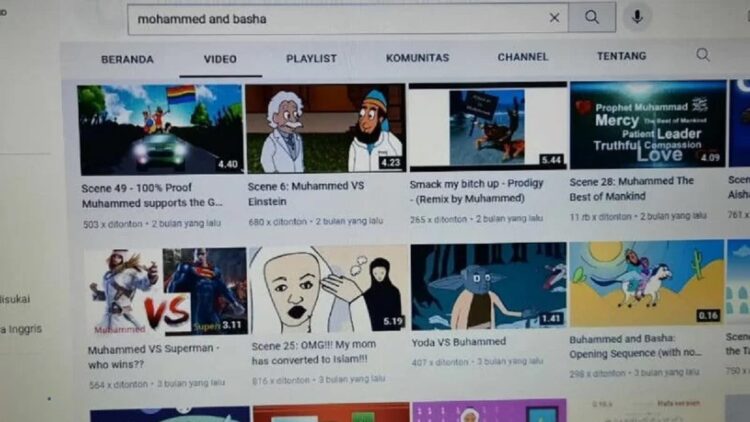 Soal Video Kartun Hina Nabi Muhammad di YouTube, Bareskrim Polri Lakukan Pendalaman 1 Tangkapan layar- Akun pengunggah video animasi diduga menghina Nabi Muhammad, Selasa (21/12/2021). (ANTARA/Laily Rahmawaty)