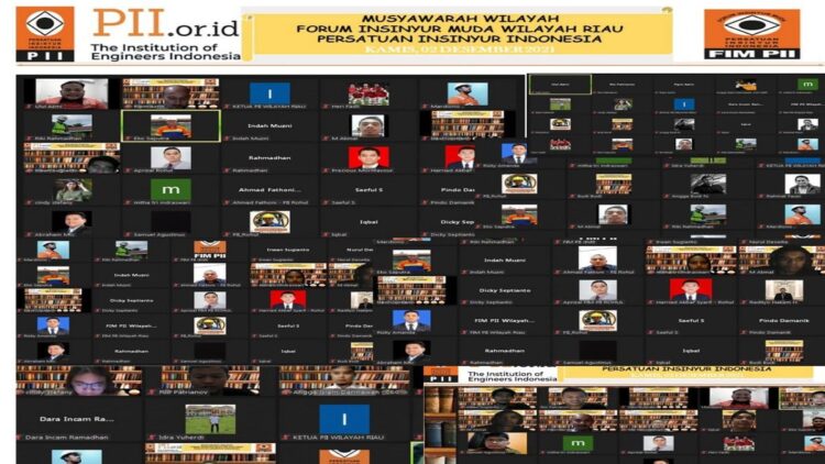 Muswil Pertama Forum Insinyur Muda PII Wilayah Riau Pilih Ulul Azmi Jadi Ketua 1 Webinar PII