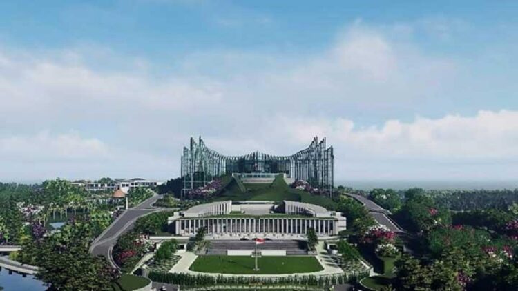 Faisal Basri: Pembisik Jokowi Bilang Proyek IKN Bisa Jalan tanpa APBN, Nyatanya? 1 Pra-desain Istana Negara di Ibu Kota Negara (IKN) baru, karya I Nyoman Nuarta.(Youtube )