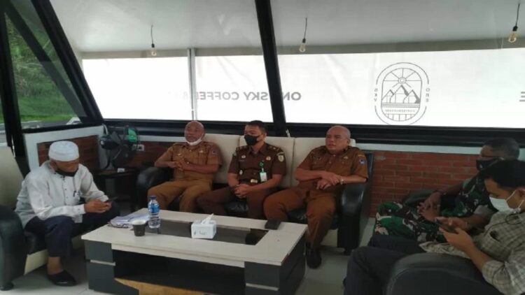 Tim Bakor Pakem Payakumbuh saat menyampaikan terkait informasi berkembangnya aliran Bab Kesucian di Kota Payakumbuh. (Antarasumbar/Akmal Saputra)