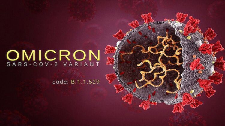 Ilustrasi virus Omicron. (net)