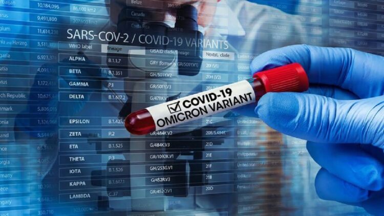 Ilustrasi positif Omicron. (net)