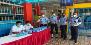 Cegah Peredaran Narkoba, Petugas dan Warga Binaan Lapas Talu Pasbar Dites Urine