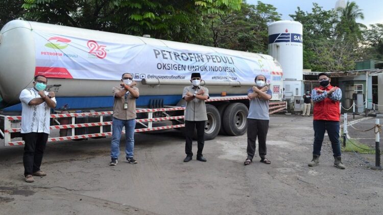 PT Elnusa Petrofin Gelar 640 Kegiatan CSR Melalui Petrofin Peduli Sepanjang Tahun 2021 1 Bantuan Liquid Oksigen ke RS di wilayah Jabodetabek 2021.