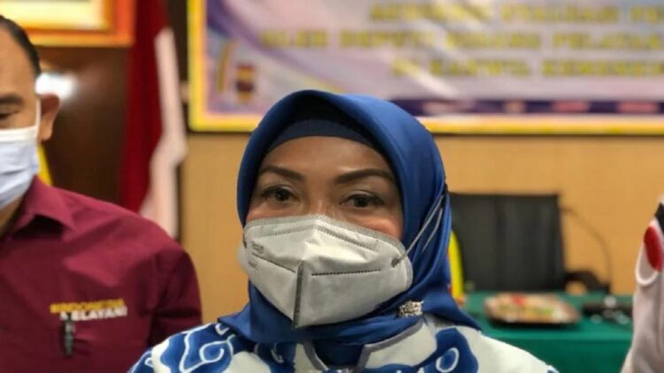 Deputi Bidang Pelayanan Publik Kementerian Pendayagunaan Aparatur Negara dan Reformasi Birokrasi (Kemenpan-RB) RI Diah Natalisa. (ANTARA/Fathul Abdi)