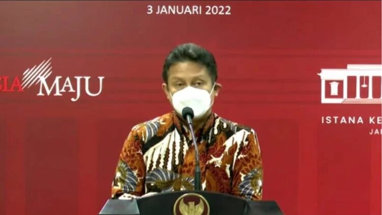 Usai Jalani Perawatan dan Isolasi, 34 Pasien Omicron di Indonesia Sembuh 1 Tangkapan layar Menteri Kesehatan RI Budi Gunadi Sadikin saat menyampaikan keterangan pers terkait PPKM yang diikuti dari YouTube Sekretariat Presiden di Jakarta, Senin (3/1/2022). (ANTARA/Andi Firdaus).