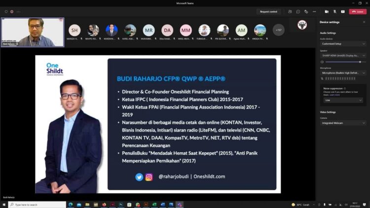 Dari Webinar Semen Padang, Begini Cara Menyusun Resolusi Keuangan yang Baik 1 Webinar financial planner Semen Padang.