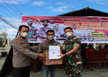 Sekitar 2.000 Dosis Vaksin COVID-19 Disuntikkan selama Gebyar Vaksinasi di Polres Pariaman