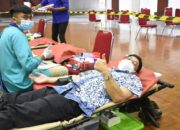 Donor Darah PT Semen Padang Menambah Stok Harian di UTD PMI Padang