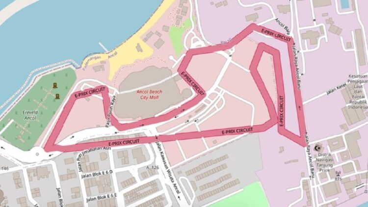 Nilainya Rp50 Miliar, JakPro Buka Tender Pengaspalan Sirkuit Formula E 1 Foto lintasan Formula E Jakarta.
