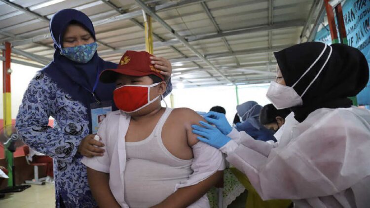 Ilustrasi vaksin anak. (net)