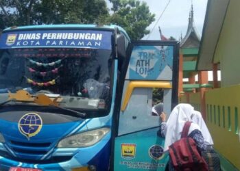 Terhenti sejak Pandemi, Pemko Pariaman Operasikan kembali Bus Gratis untuk Siswa