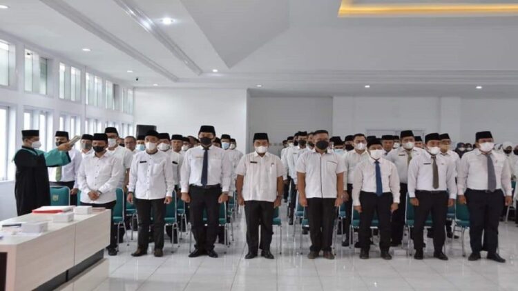 Pelantikan ASN di lingkup Pemko Padangpanjang. (Diskominfo Padangpanjang)