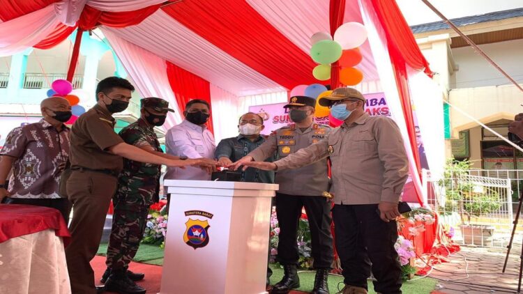 Sukseskan Lomba Sumdarsin Anak, Polresta Padang Targetkan 85 Persen Anak Divaksin 1 Polda Sumbar melaunching Lomba Sumdarsin untuk anak di Sumbar. (IST)