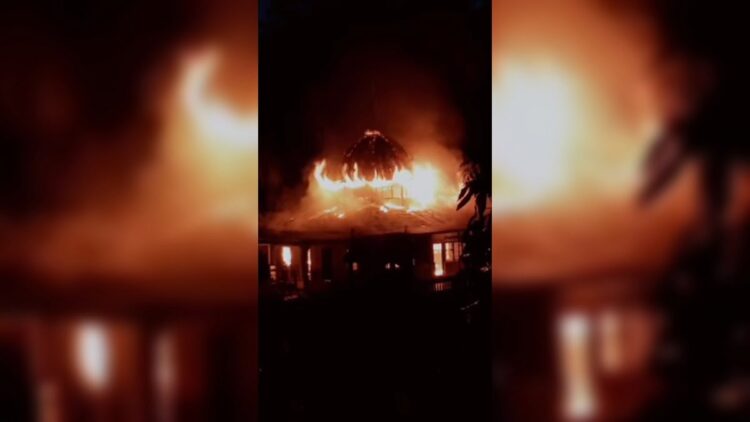 Masjid Taqwa Tamtaman Agam terbakar. (ist)