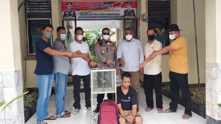 Pencuri kotak infak di rumah makan diciduk Tim Phyton.