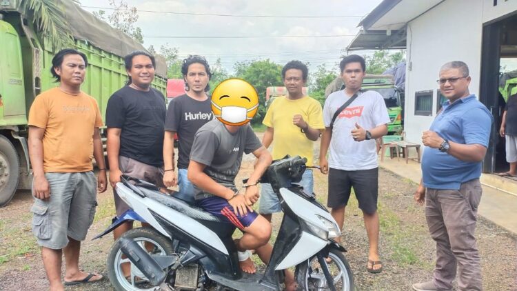 Polisi di Pessel berhasil menangkap pelaku penggelapan satu unit motor. (IST)