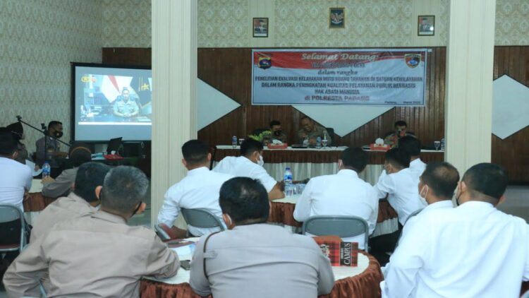 Puslitbang Polri penelitian di Polda Sumbar dan jajarannya.