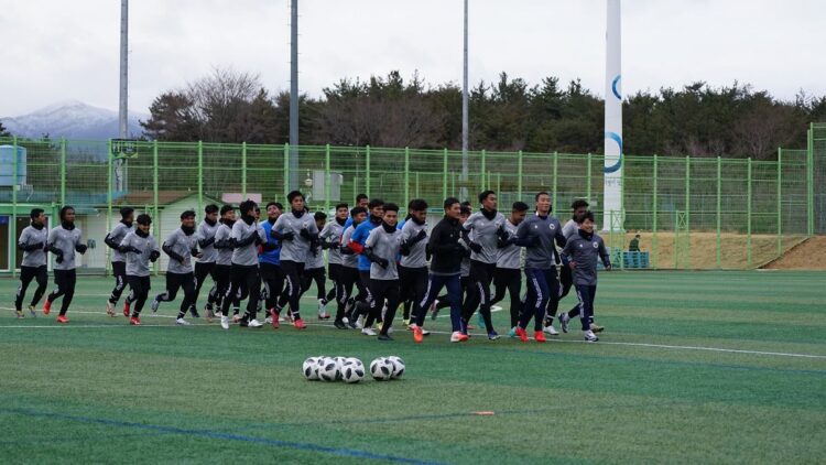 Timnas U-19 latihan perdana di Korea.