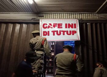 Langgar Perda 1/2021, Kafe Situ Party di Padang Ditutup Satpol PP