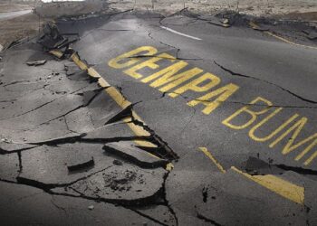 Ilustrasi gempa. (net)