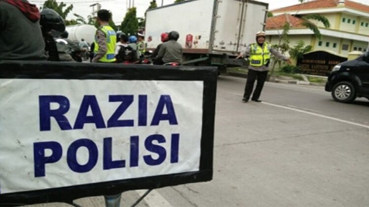 Ilustrasi razia polisi. (net)