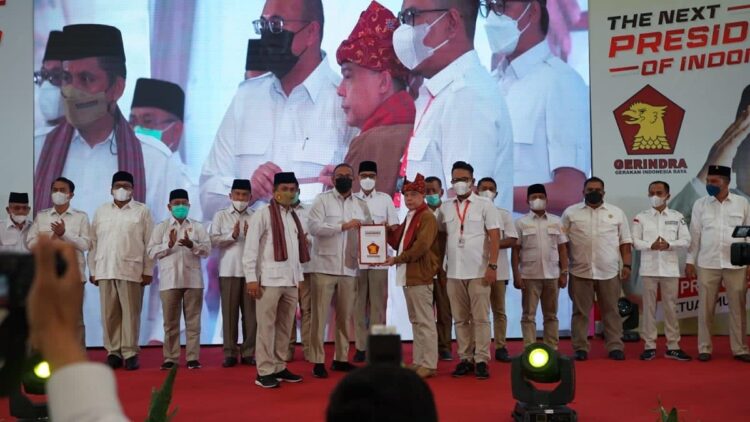 Deklarasi Prabowo Presiden 2024 dari Gerindra Sumbar.