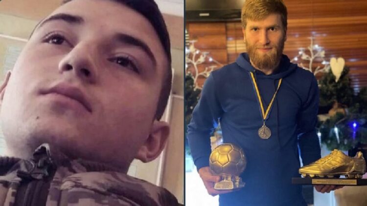 Dua pesepakbola Ukraina, Vitalii Sapylo dan Dmytro Martynenko, meninggal dunia karena invasi Rusia (Foto: Twitter/@FIFPRO)