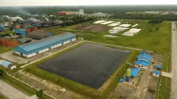Wujudkan Energi Baru Terbarukan, Pemerintah Optimalkan Listrik Tenaga Biogas 1 Pembangkit listrik tenaga biogas yang memanfaatkan limbah cair kelapa sawit di Sei Mangkei, Simalungun, Sumatera Utara. (ANTARA/HO-Pertamina)