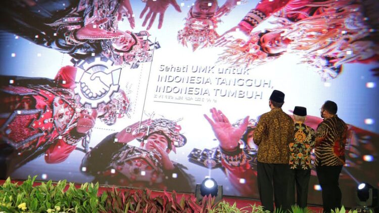 Peluncuran Program Sertifikasi Halal Gratis atau Sehati bagi pelaku UMK, Rabu (08/09/2021). (Foto: Humas Kemenag)