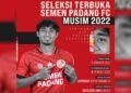 Semen Padang FC Gelar Seleksi Terbuka, Ini Syarat dan Ketentuannya