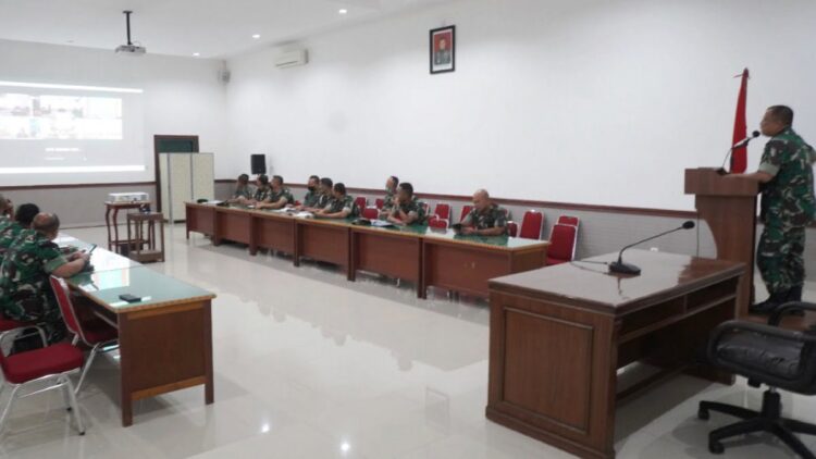 Jelang Kedatangan Wapres, Korem 032 Wirabraja Lakukan Rakor Pengamanan 1 Rapat pengamanan kunjungan Wapres ke Sumbar.