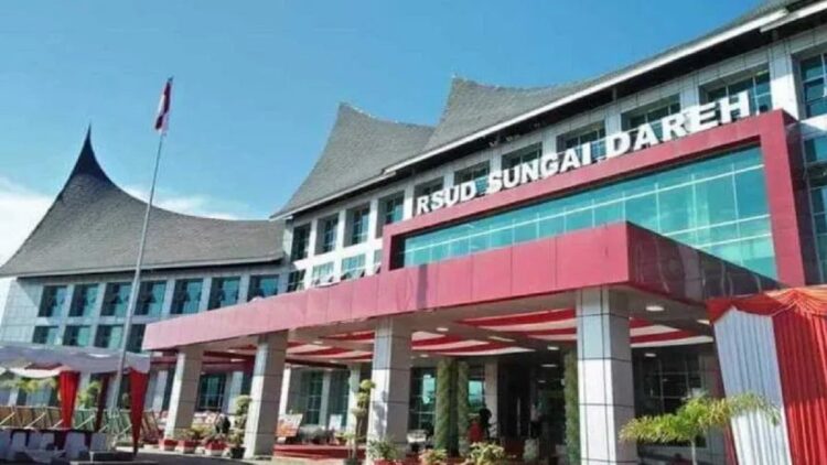Gedung Baru RSUD Sungai Dareh Kabupaten Dharmasraya, Sumatera Barat. (Antara/HO-Dok RSUD)