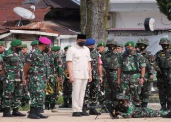 Apel Gelar Pasukan Jelang Kedatangan Wapres, Dandrem: Tugas Pengamanan Harus Dilaksanakan Maksimal