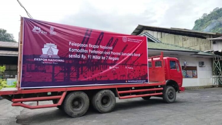 Pelepasan ekspor dari Sumbar senilai Rp91 miliar. (IST)