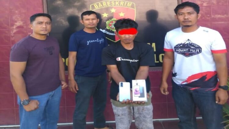 Polsek Solok Kota menangkap pelaku pencurian handphone. (IST)