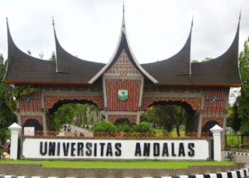 Ilustrasi gerbang kampus Unand Padang. (net)